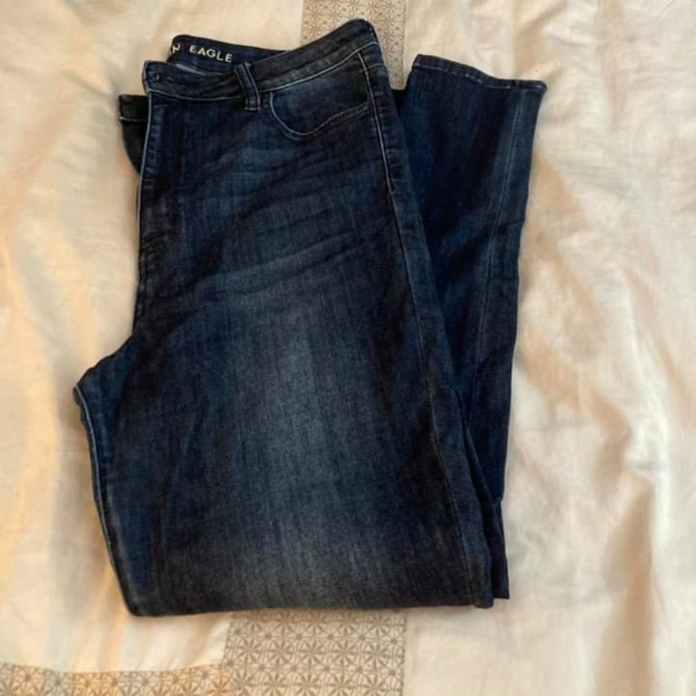 American Eagle Dark HIghest Rise Jeggin